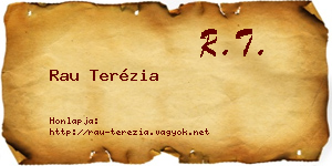 Rau Terézia névjegykártya